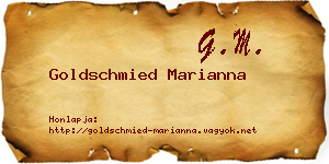 Goldschmied Marianna névjegykártya
